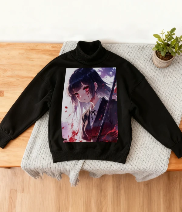 Hoodie--Anime - XL, Black