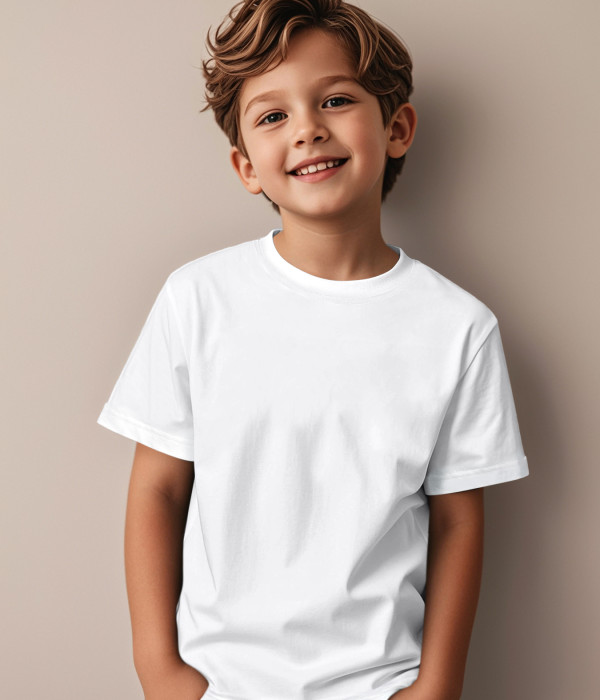 Children's Crewneck T-Shirt - White - M